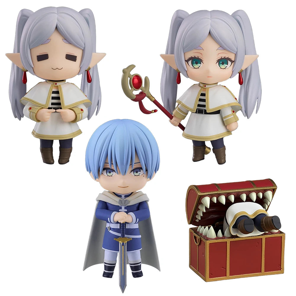 4Pcs/1Set Sousou no Frieren Frieren Figure Mimic Himmel Model Toys Aciton Figure Set Ornament Collection Doll 6.5-8.5CM 4Pcs/1Set Sousou no Frieren Frieren Figure Mimic Himmel Model Toys Aciton Figure Set Ornament Collection Doll 6.5-8.5CM